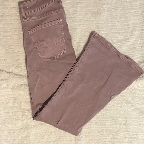 American Eagle Outfitters Denim - American Eagle Outfitters Mauve Flare Jeans